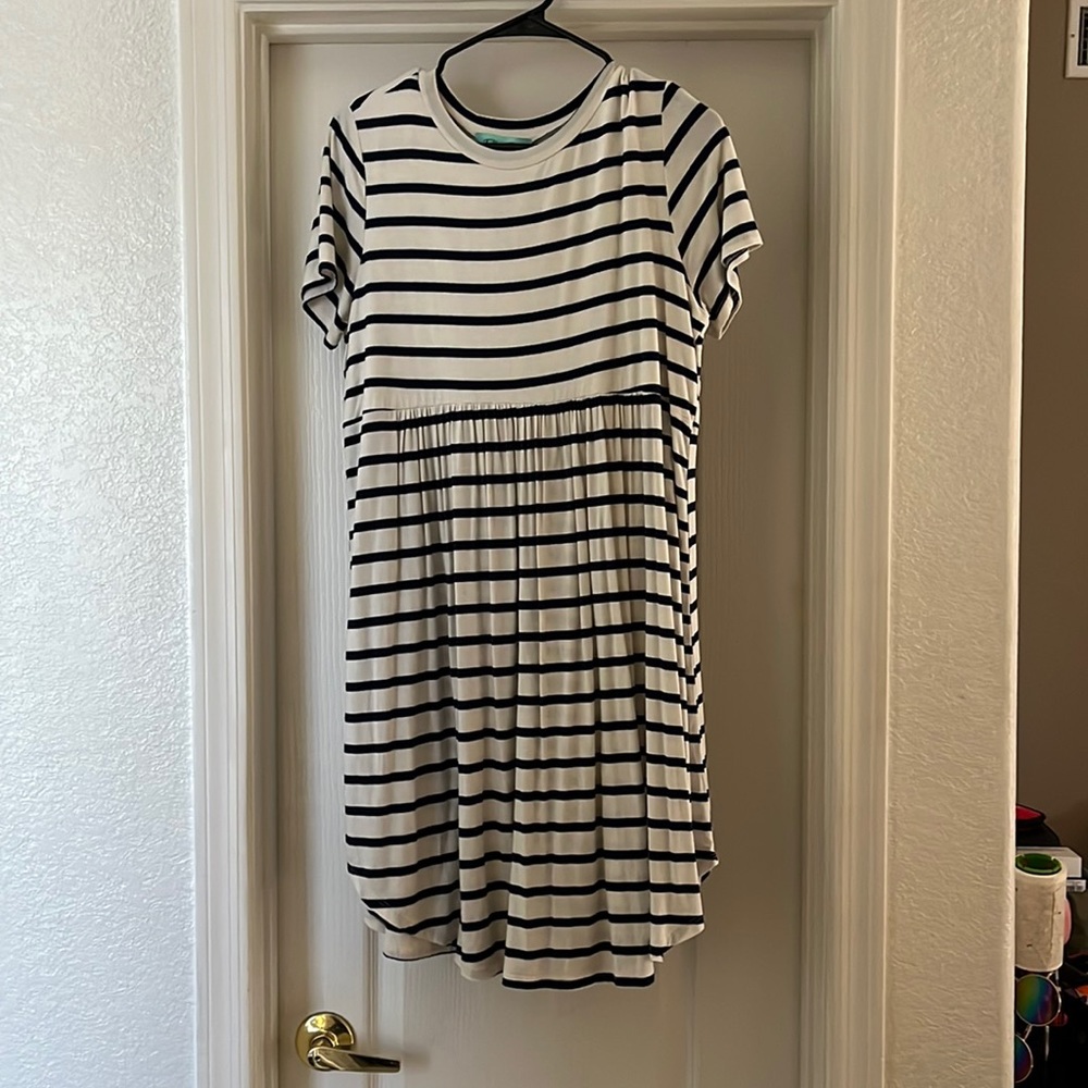 FillyFlair Womens Large Striped Tunic Dress